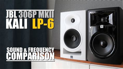 Kali LP 6 Vs JBL 306P MKII Sound Frequency Response Comparison