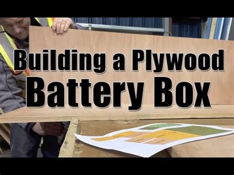 Building A Plywood Battery Box And Stand Youtube