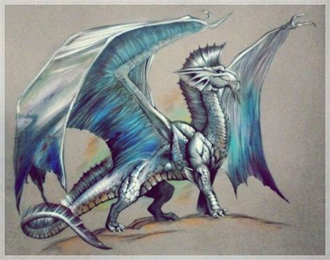 Dragão De Prata Silver Dragon Dungeons And Dragons Art Fantasy Dragon