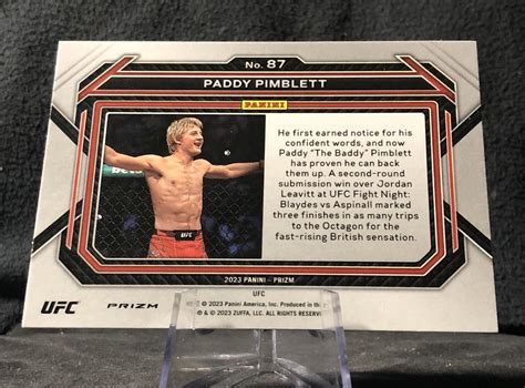 Paddy Pimblett Panini Prizm Ufc Green Prizm Ebay