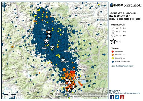 Aggiornamento Eventi Sismici In Italia Centrale Gennaio Ore