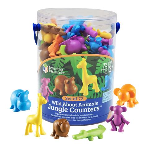 Wild About Animals Jungle Counters - LER3361 | Learning Resources ...