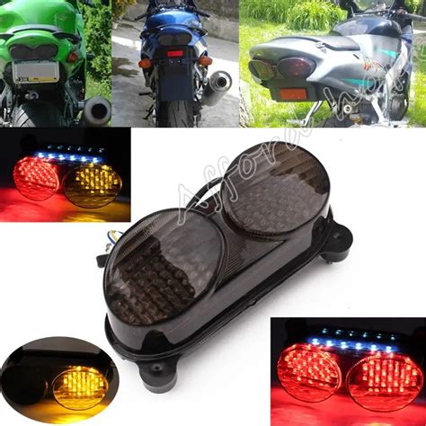 Pc Motorcycle Led Stop Light Integrated Led Rear Tail Turn Signals