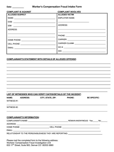 Fraud Intake Form Fill Out Sign Online DocHub