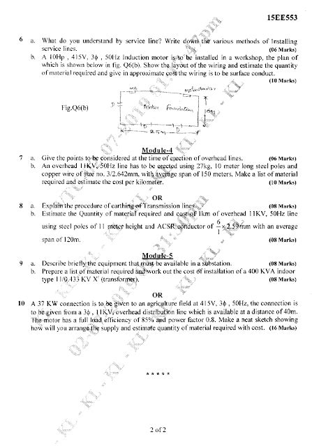 Visvesvaraya Technological University B E Electrical Electronics