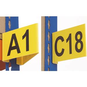 Angled Aisle Markers, Magnetic, Self Adhesive