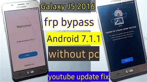 Galaxy J5 2016 Frp Bypass Android 7 1 1 Without Pc 2022 Galaxy J510f