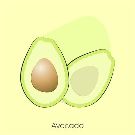 Premium Vector Avocado Fruit Handdrawn Illustration Vector Recovered