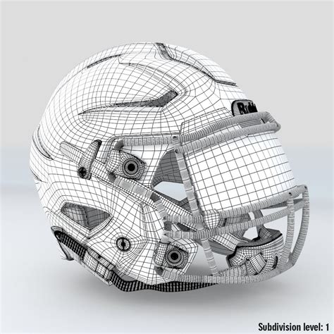 Football Helmet Riddell Speedflex 3d Model 49 Fbx Obj Max Free3d