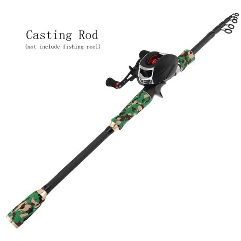 27m Green Camouflage Carbon Fiber Lure Fishing Rod Spinning Casting