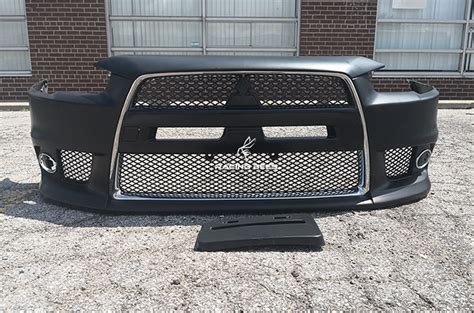 2008 2017 Mitsubishi Lancer Evo Style Front Bumper Conversion Racingbees