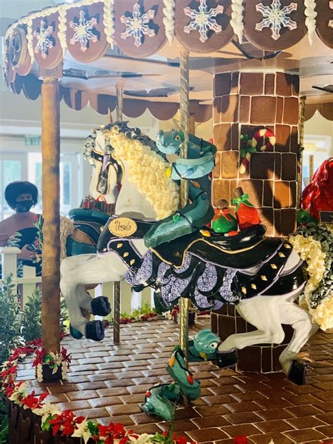 The Gingerbread Carousel Has Arrived At Disneys Beach Club