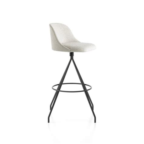 Aleta Metal Base Swivel Bar Stool Hill Cross Furniture