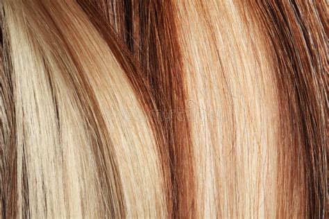 Strands Of Different Color Hair As Background Stock Image - Image of ...