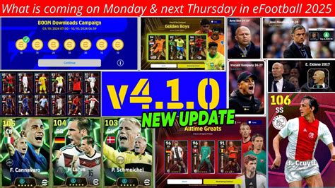 V4 1 0 What Is Coming On Tomorrow Monday In EFootball 2025 New Nom