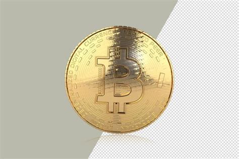 Bitcoins De Oro Sobre Fondo Blanco Ilustraci N D Archivo Psd Premium