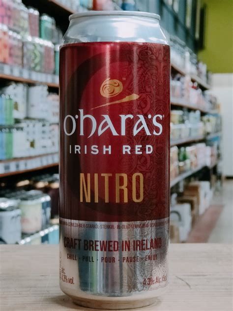 Oharas Nitro Irish Red Ale 440ml Can