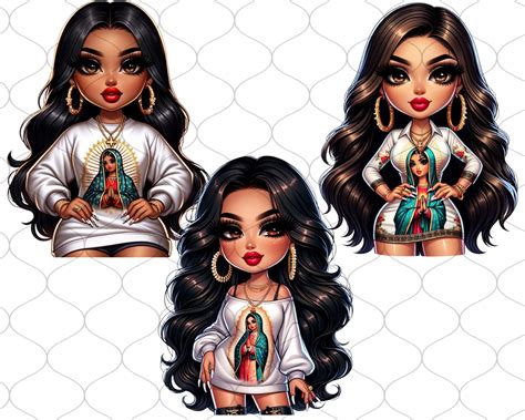 Chibi Chicana Woman Png Chicana Clipart Chibi Dolls Png Chibi Girl Png Latina Woman Png