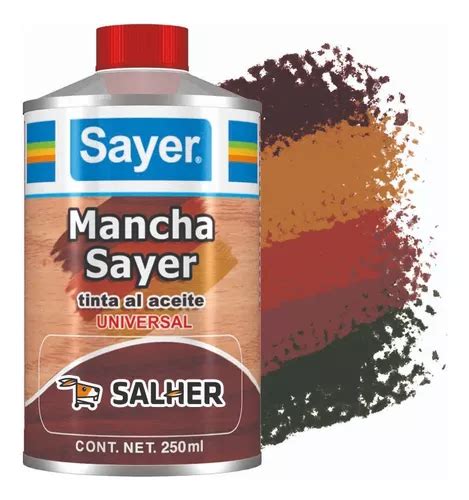 Tinta Mancha Universal Al Aceite Sayer 250 Ml Secado Rapido Color