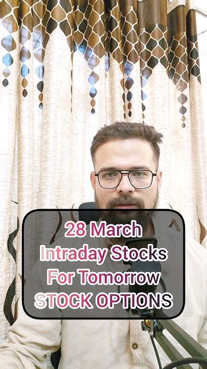 Intraday Stocks For Tomorrow Stock Options Trading For 28 March 24