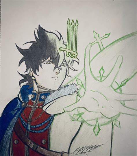 Attempted Drawing Yuno For The First Time Rblackclover