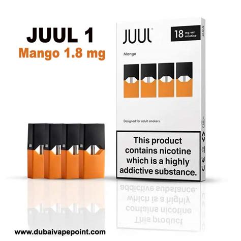 Buy JUUL 1 Mango Pods Nectar Pack 1 8mg JUUL 1 Dubai Price