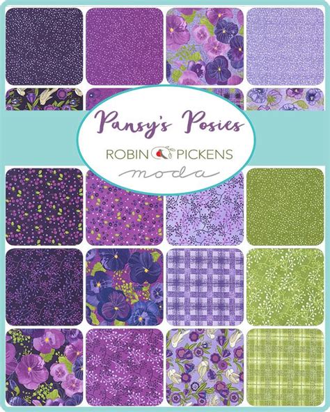 Moda Fabrics Pansy S Posies Jelly Roll By Robin Pickens Jr