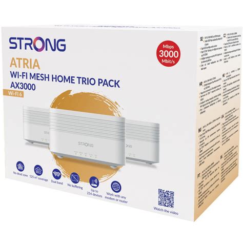 Strong Atria WiFi 6 Mesh AX3000 Home Kit 3 Pack