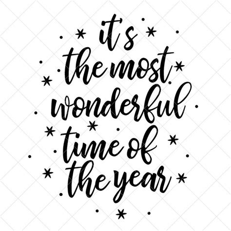 Its The Most Wonderful Time Of The Year Svg Christmas Etsy