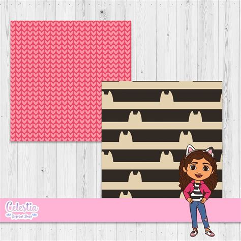 Cute Gabby S Dollhouse Pastel Digital Paper Seamless Etsy