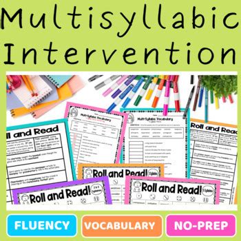 Multisyllable Decoding Fluency Teaching Resources TPT