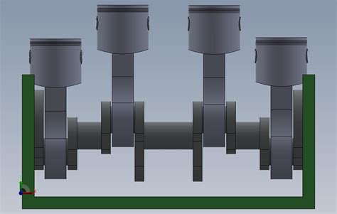 圆形曲轴和活塞运动solidworks 2017模型图纸免费下载 懒石网