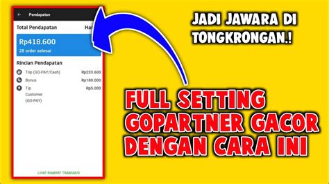 Cara Setting Gopartner Gacor Terbaru YouTube