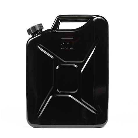 20 Litre Jerry Can Black Magnetic Screw Top Wavian