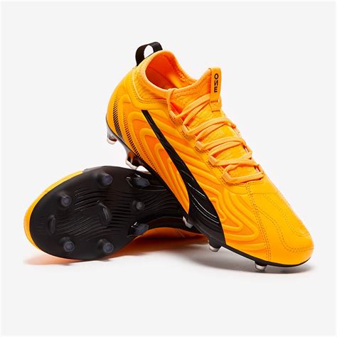 Puma One 20 3 FG AG Ultra Yellow Puma Black Orange Alert Firm