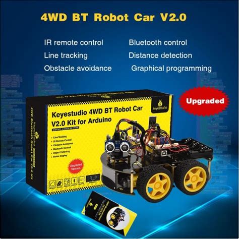 Nueva Versi N Auto Robot Programable Arduino Bluetooth Keyestudio