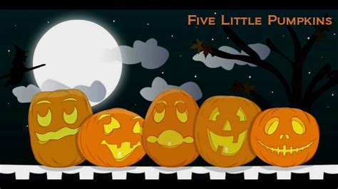 Five Little Pumpkins Halloween Songs Nursery Rhymes Songs For Kids