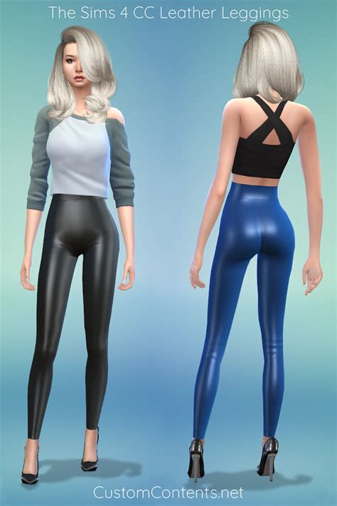 The Sims 4 CC Leather Leggings The Sims 4 Leggings CC Thes Flickr