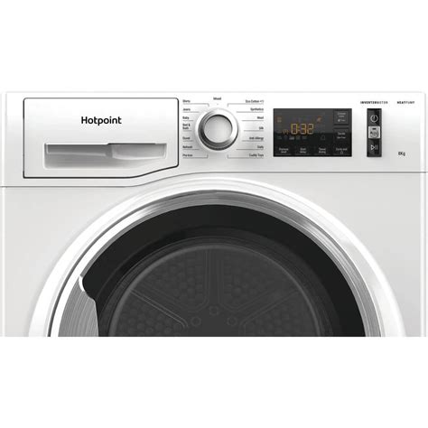 Hotpoint Ntm118x3xb 8kg Load Heat Pump Tumble Dryer Class A White Atlantic Electrics