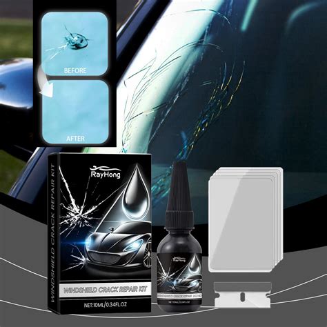 Windshield Crack Repair Kit 10ml | Glass Chip Fixer - Quick Cure UV