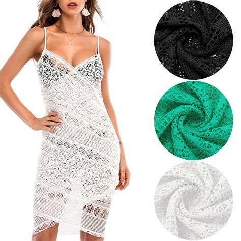 Summer Womens Beach Wear Cover Up Floral Sheer Lace Bikini Beach Coverup Swimsuit Black