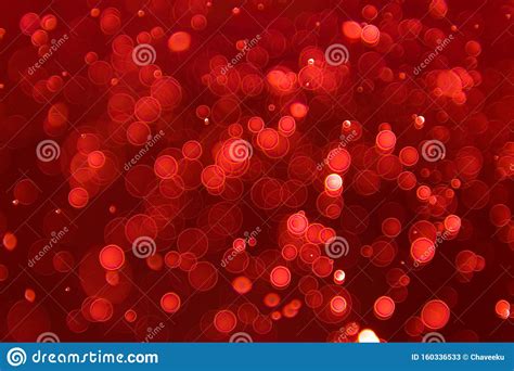 Abstract Sparkle Bokeh Light Effect With Red Background Abstract Bokeh