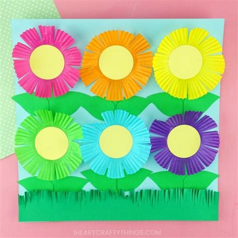 Cupcake Liner Flowers I Heart Crafty Things