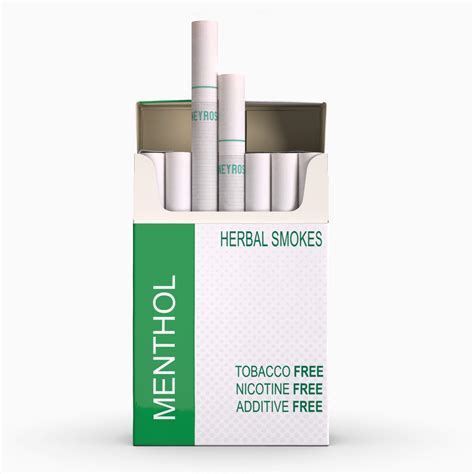 Honeyrose Menthol Tobacco And Nicotine Free Herbal Cigarettes 100 Natural Made In England