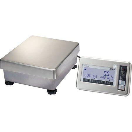 Vibra Decigram Balance, 33000 g, .1 g, IP65 Washdown Bench Scale, GMP/GLP Compliant, 15x14 ...