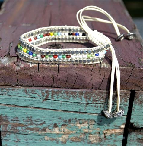 Boho Multi Strand Bracelet Bohemian Jewelry Hippie Beaded Etsy