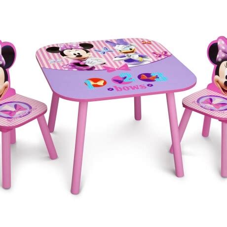 Juego de Mesa y Sillas para Niños Minnie Mouse Disney ROSA FUSCIA