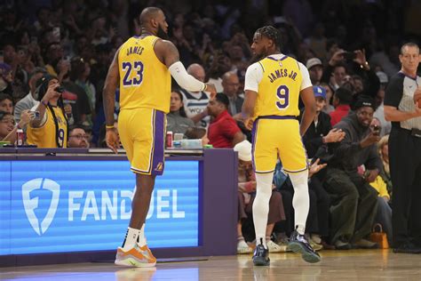 Lebron And Bronny James Make History As The Nbas First Father Son Duo