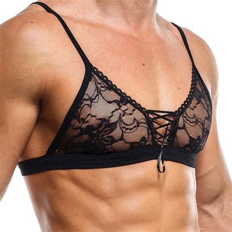 Secret Male Sma012 Fitted Lace Bra Free Shipping At