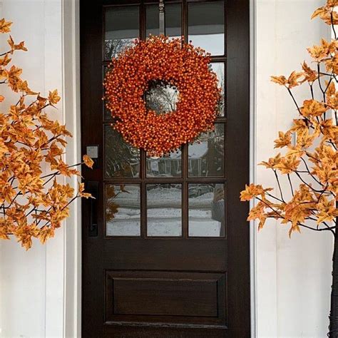 BESTSELLING Fall Wreath Orange Weatherproof Fall Berry | Etsy